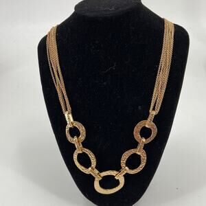 Bijoux Terner gold tone multi chain necklace